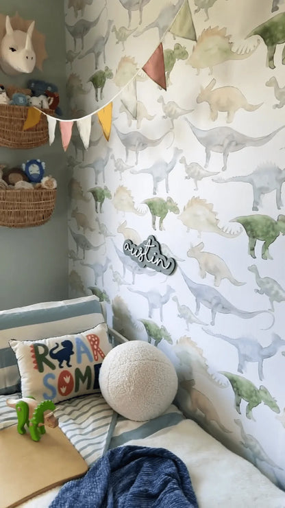 Dinosaur Peel and Stick Wallpaper