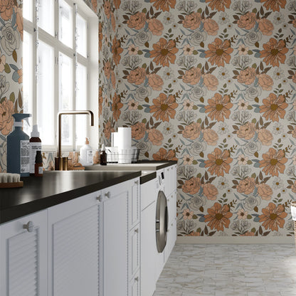 Ditsy Floral Peel and Stick Wallpaper