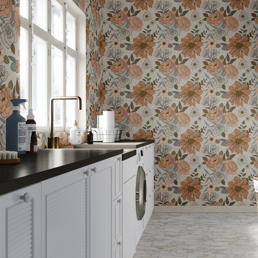 Ditsy Floral Peel and Stick Wallpaper