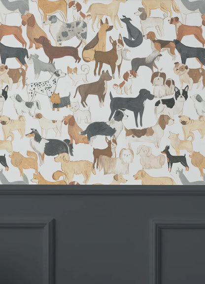 Dog Peel and Stick Wallpaper