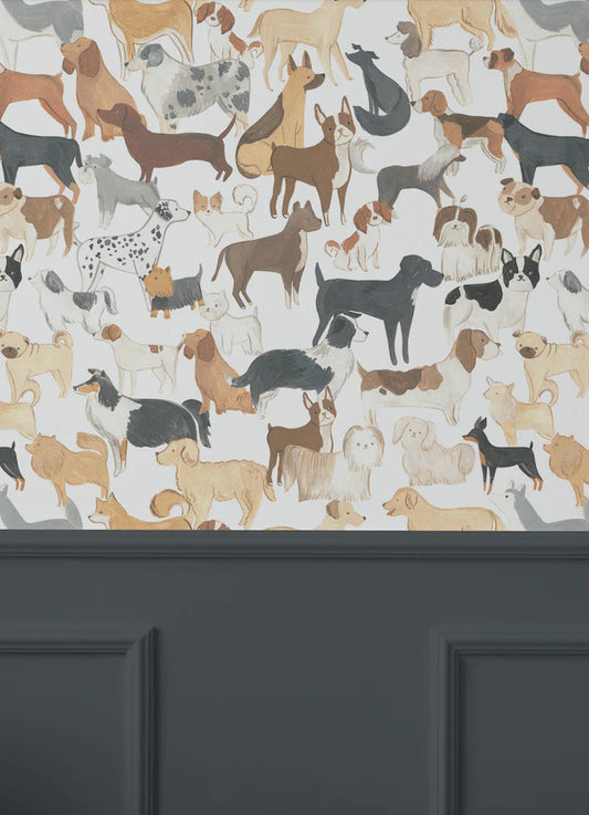 Dog Peel and Stick Wallpaper