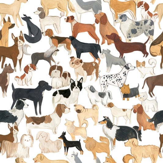 Dog Peel and Stick Wallpaper