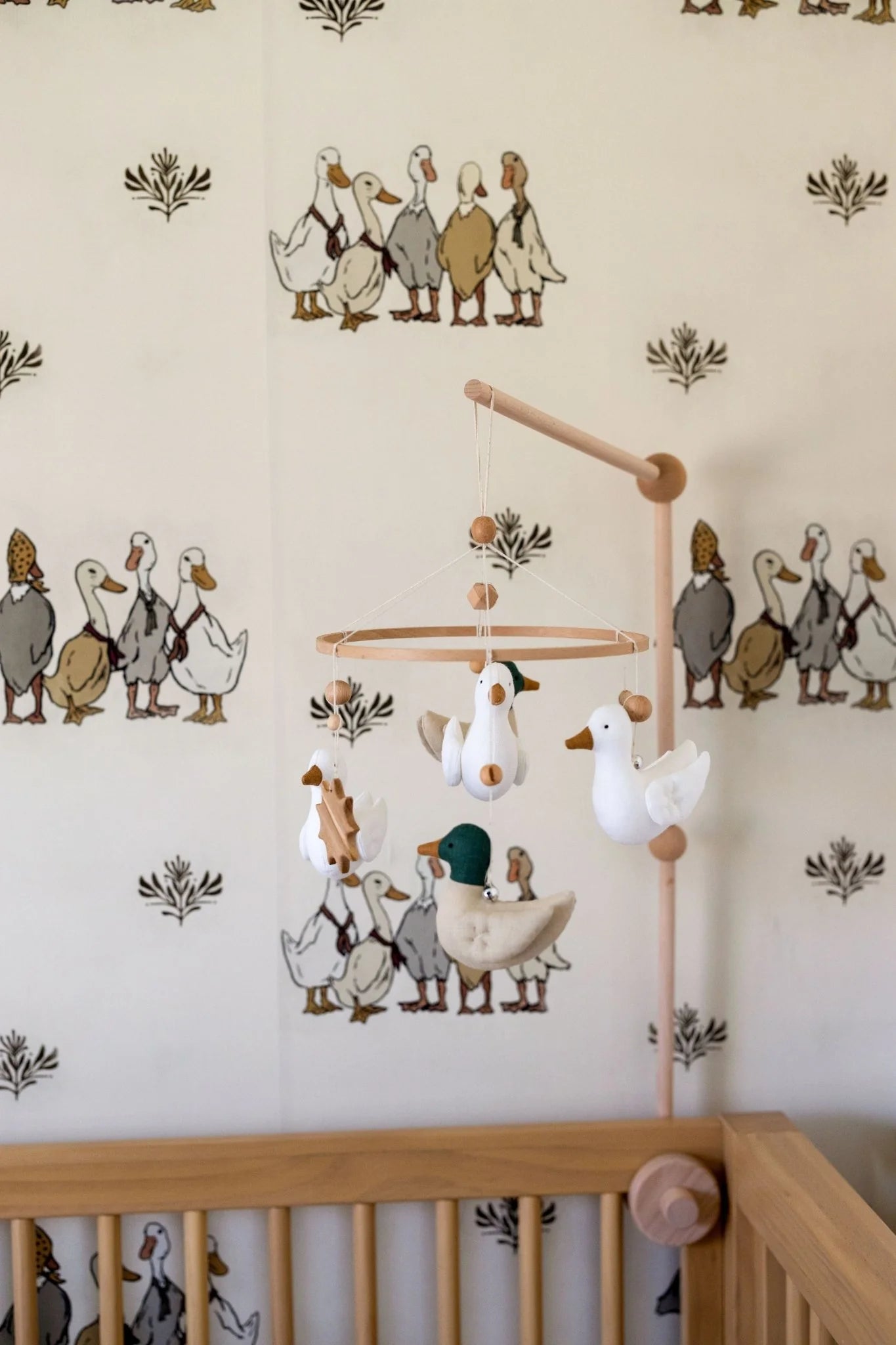Ducks In a Row Peel and Stick Removable Wallpaper