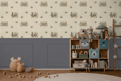 Ducks In a Row Peel and Stick Removable Wallpaper