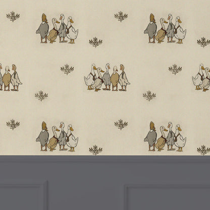 Ducks In a Row Peel and Stick Removable Wallpaper