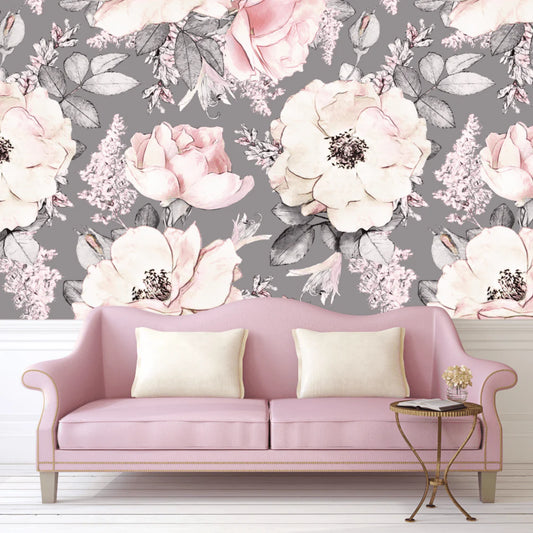 Dusty Rose Peel and Stick Wallpaper