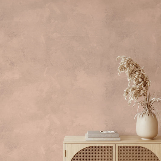Earthy Pink Limewash Wallpaper