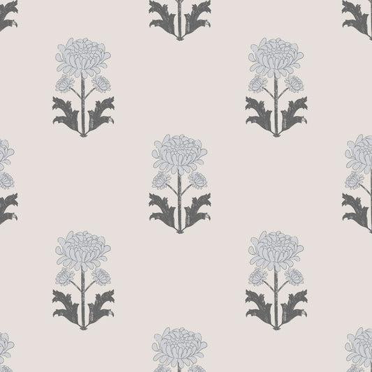 Floral Blueprint Peel and Stick Wallpaper