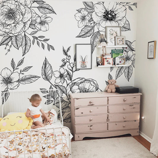 Flores del Sol Wall Mural (Peel & Stick)