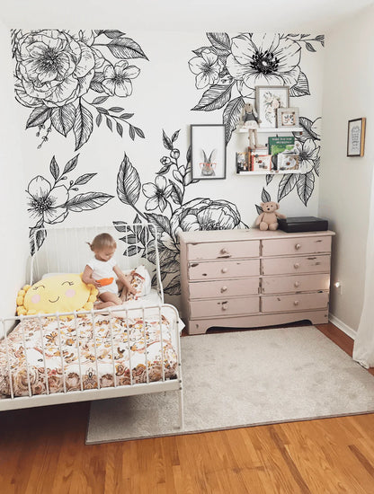 Flores del Sol Wall Mural (Peel & Stick)