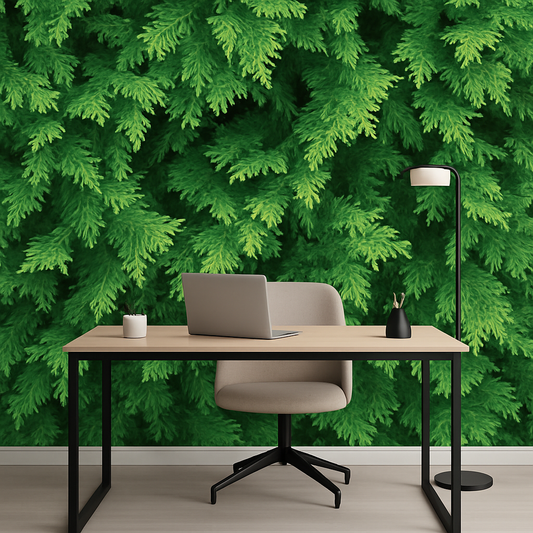 Green Foliage Self-Adhesive Wallpaper