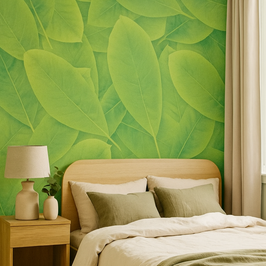 Realistic Green Foliage Wall Mural