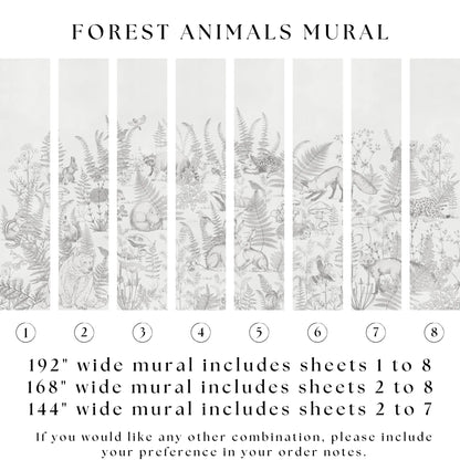 Forest Animals Wall Mural