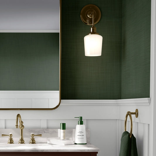 Forest Green Grasscloth Peel and Stick Wallpaper (Faux)