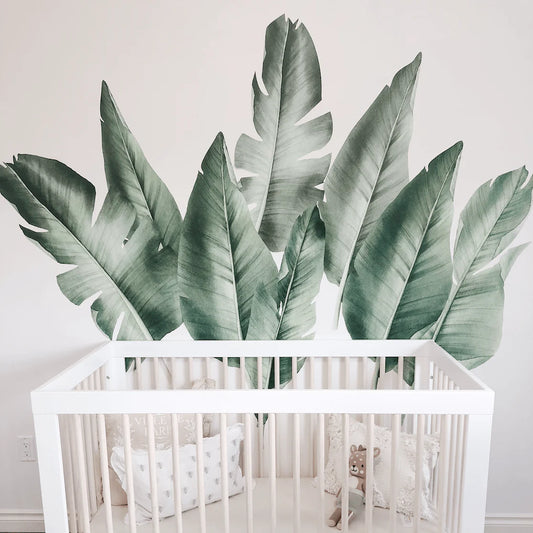 Giant Tropical Leaves Wall Stickers