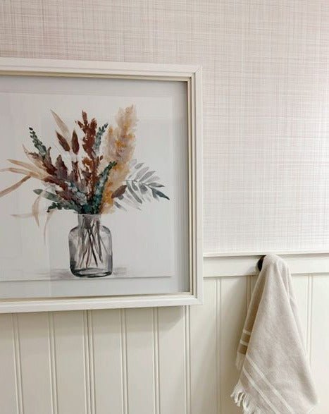 Grasscloth Peel and Stick Wallpaper (Faux)