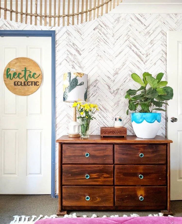 Herringbone Peel and Stick Wallpaper