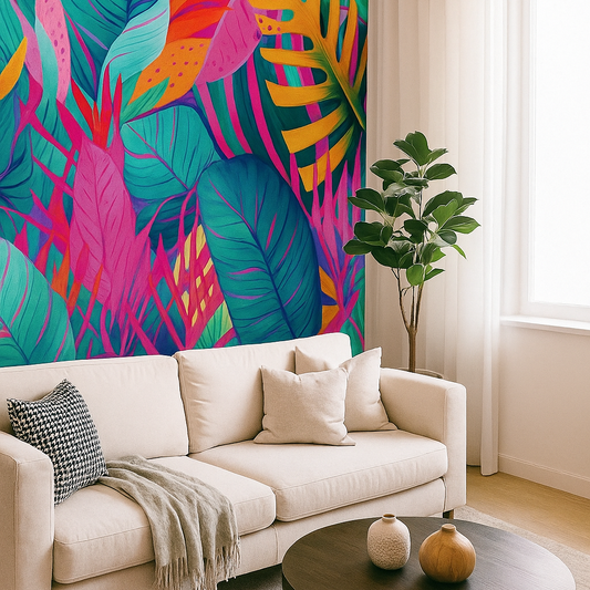 Tropical Bloom Accent Wall