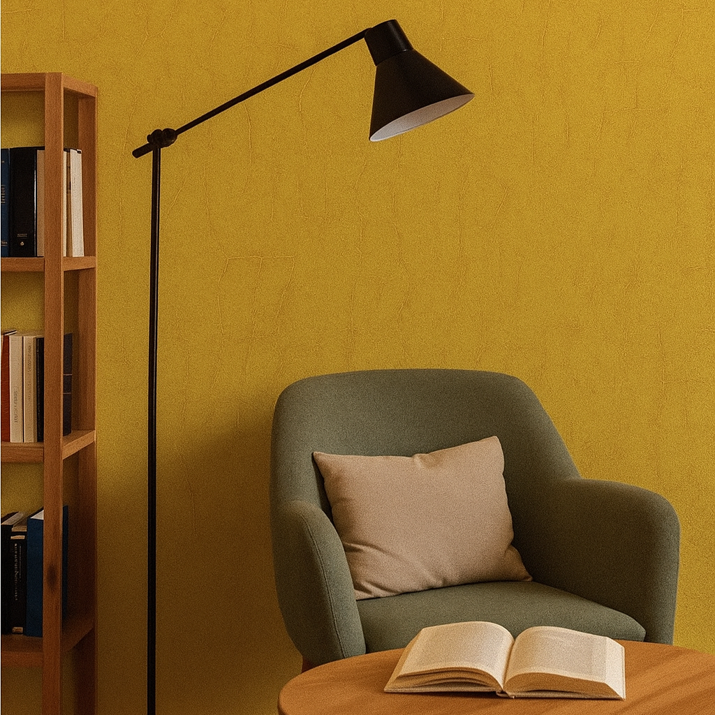 Mustard Light – Soft Yellow Textured Wallpaper
