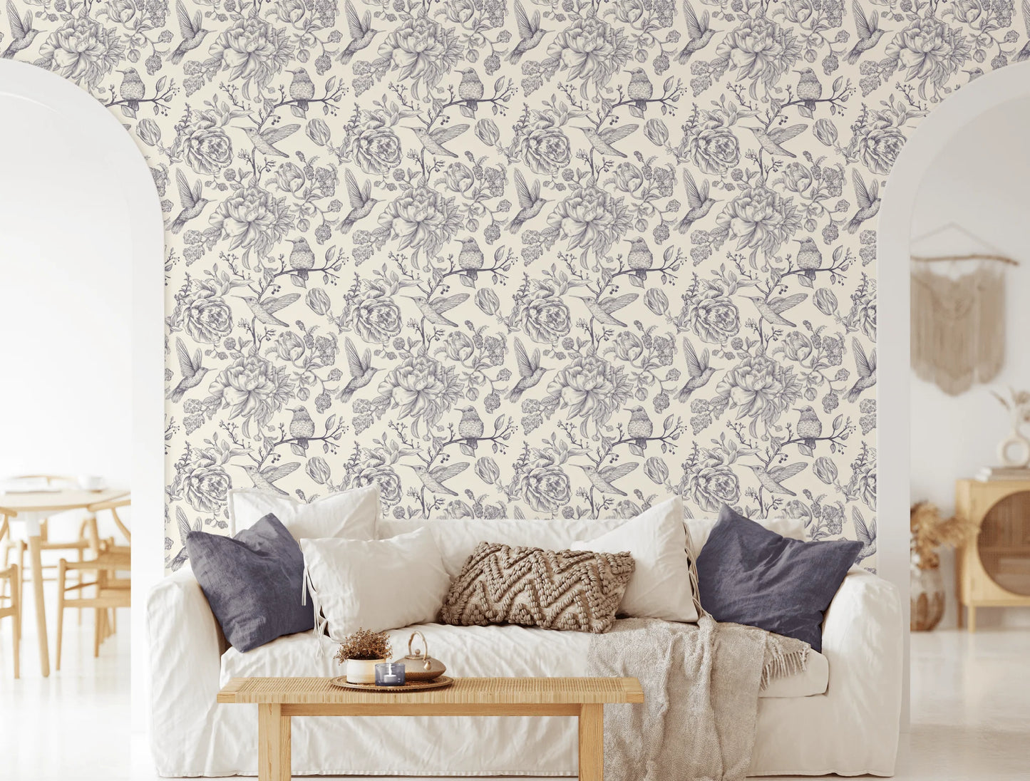 Hummingbird Peel and Stick Wallpaper (Self-Adhesive)