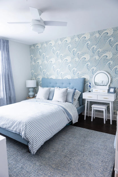 Japanese Wave Peel and Stick Wallpaper