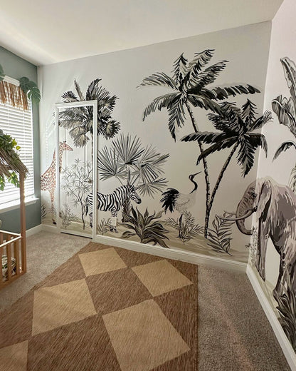 Jungle Safari Wall Mural (Peel & Stick)