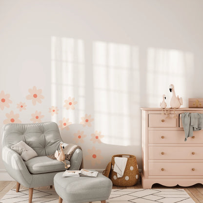 Large Daisy Floral Wall Decals