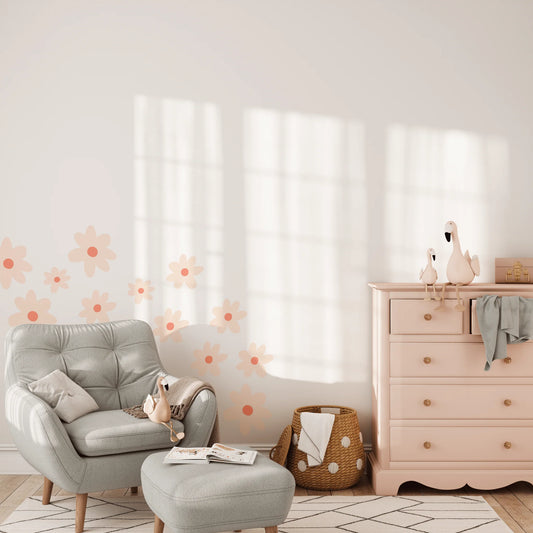 Large Daisy Floral Wall Decals