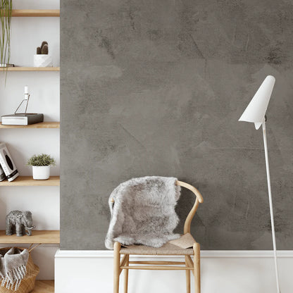 Charcoal Limewash Peel and Stick Wallpaper