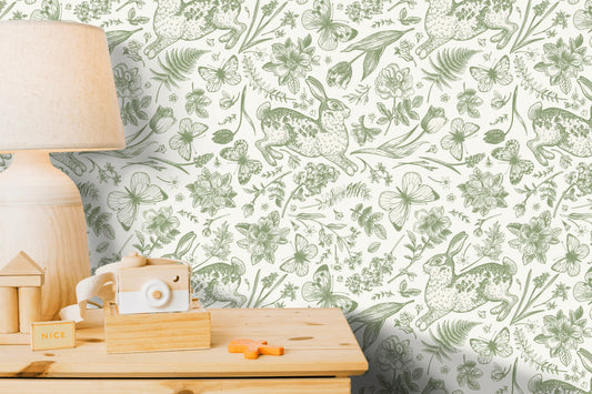 Little Garden Removable Peel and Stick Wallpaper