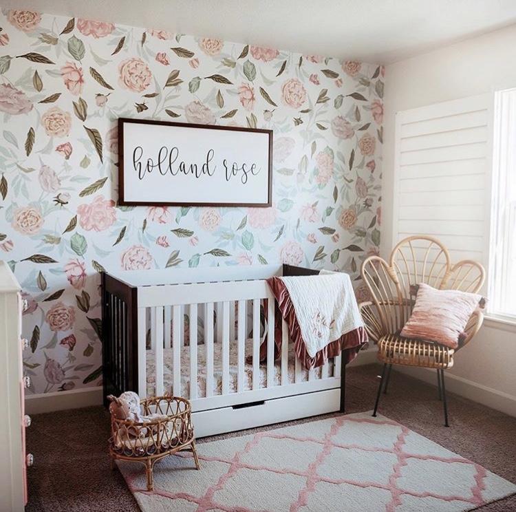 Milk And Peonies Peel and Stick Wallpaper