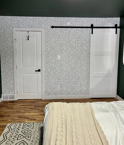 Minimal Floral Peel and Stick Wallpaper