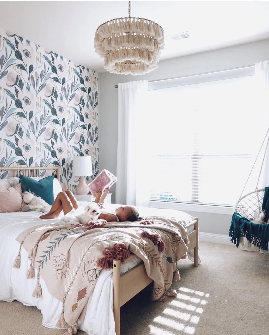 Moody Floral Wallpaper - 4 Sheets 96" w x 72" h