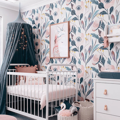 Moody Floral Wallpaper - 4 Sheets 96" w x 72" h