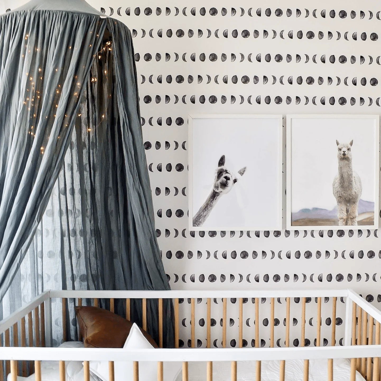 Moon Phase Peel and Stick Wallpaper