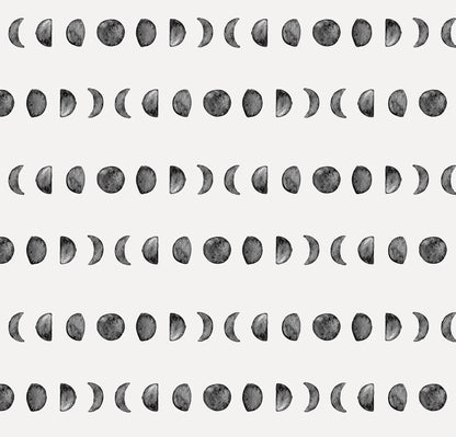 Moon Phase Peel and Stick Wallpaper