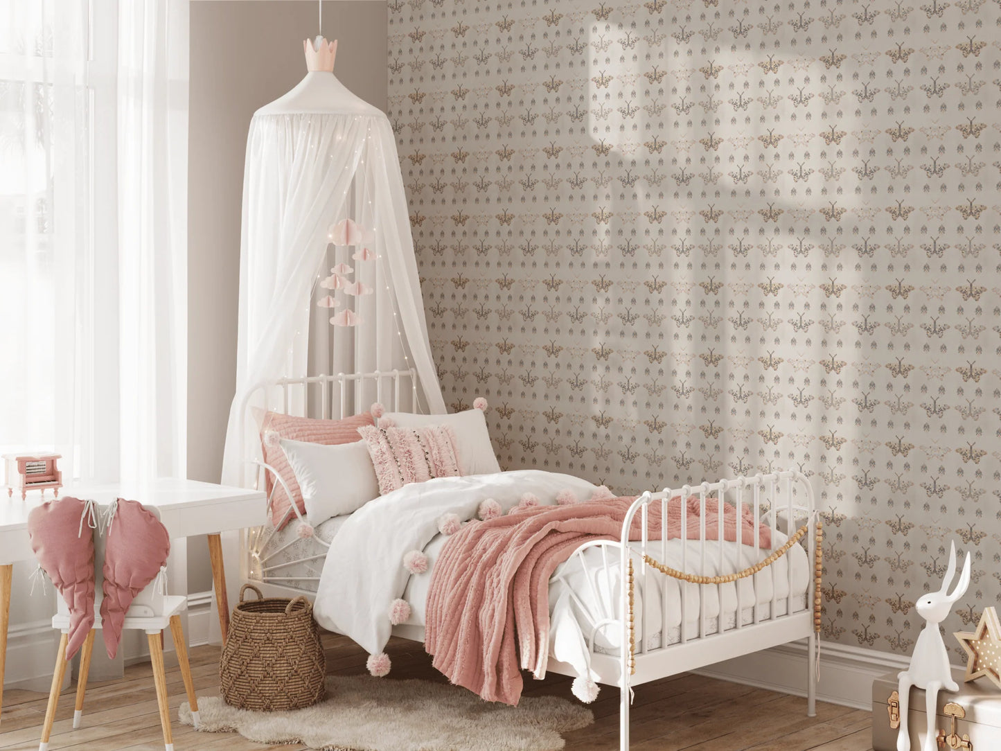 Mosaic Butterfly Peel and Stick Wallpaper