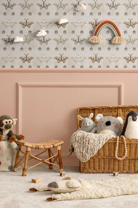 Mosaic Butterfly Peel and Stick Wallpaper