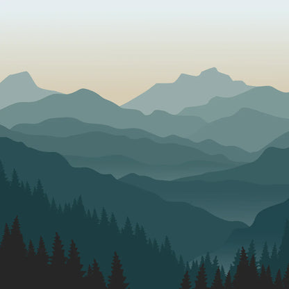 Mountain Wall Mural (Peel & Stick)
