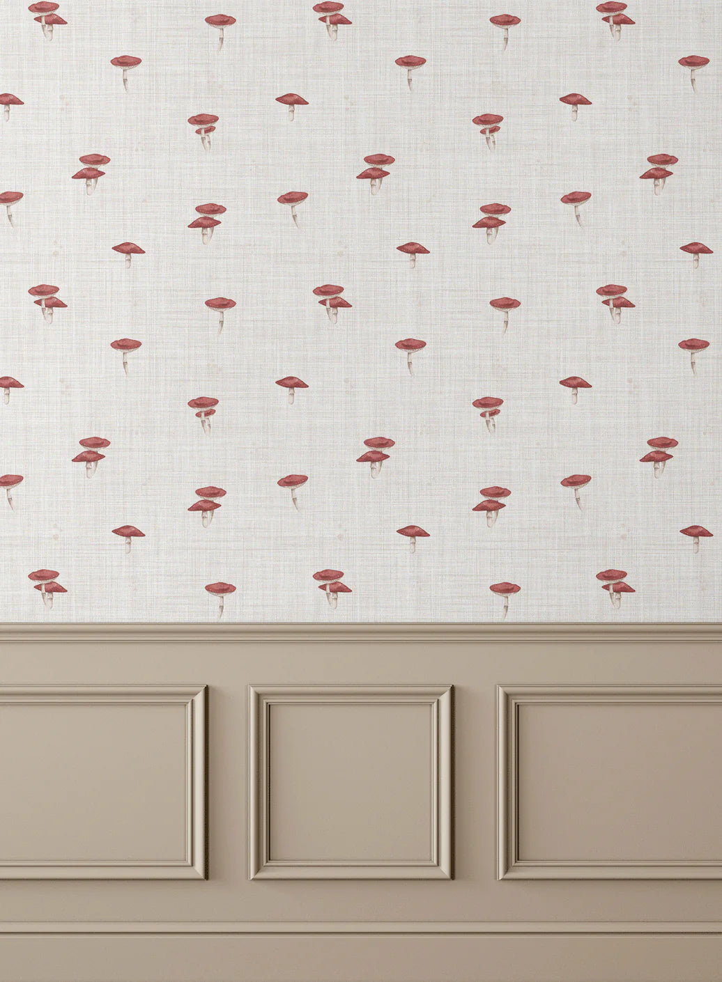 Mushroom Peel and Stick Wallpaper - Self Adhesive, Temporary and Removable