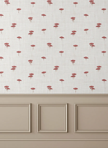 Mushroom Peel and Stick Wallpaper - Self Adhesive, Temporary and Removable