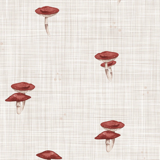 Mushroom Peel and Stick Wallpaper - Self Adhesive, Temporary and Removable
