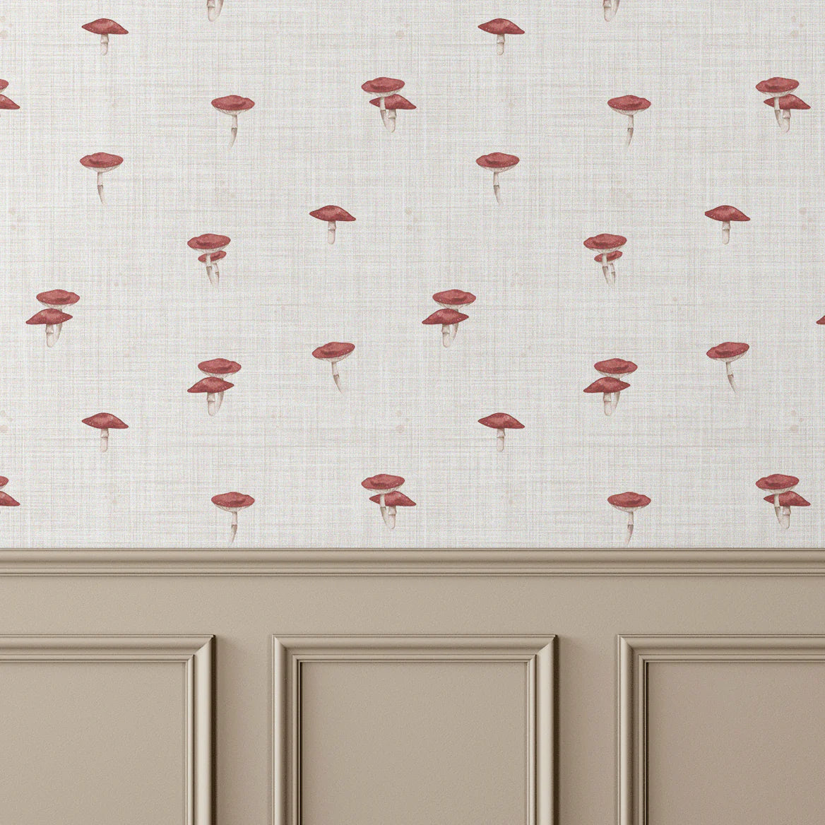 Mushroom Peel and Stick Wallpaper - Self Adhesive, Temporary and Removable