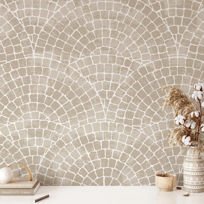 Natural Mosaic Tile Wallpaper