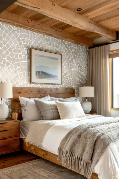 Natural Mosaic Tile Wallpaper