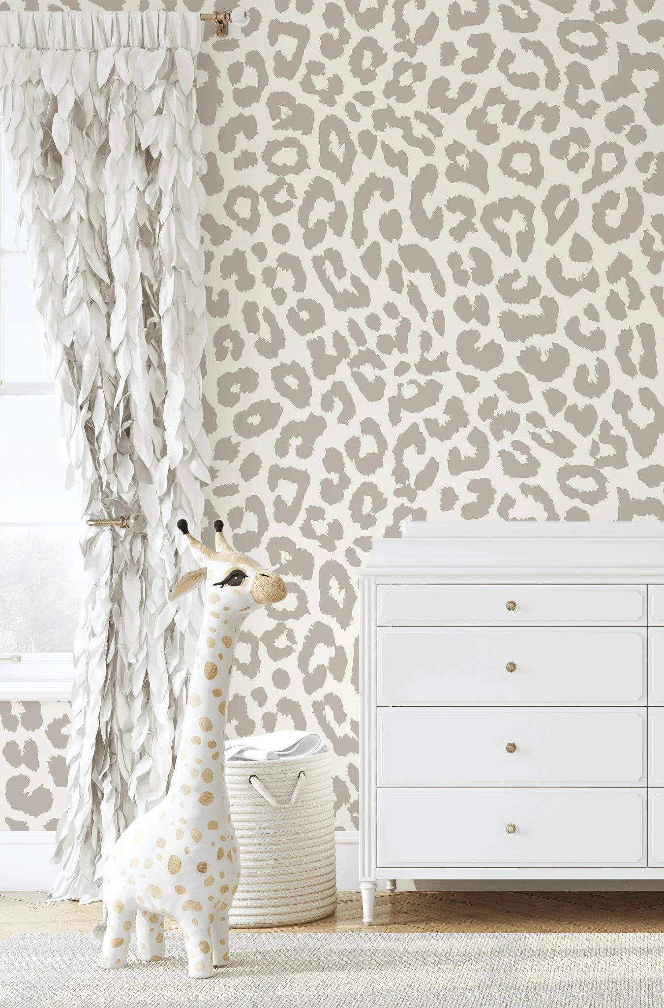 Neutral Animal Print Peel and Stick Wallpaper