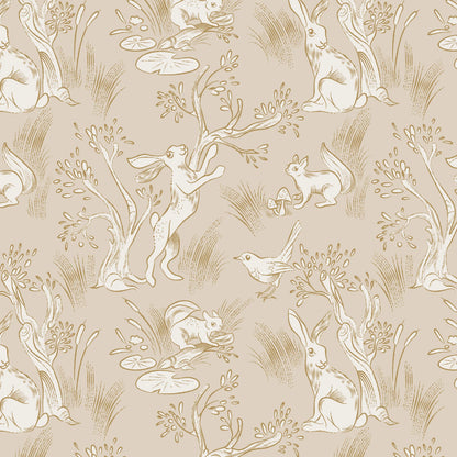 Neutral Nursery Removable Peel and Stick Wallpaper