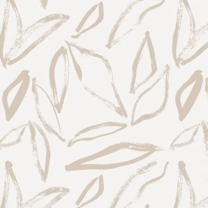 Nutmeg Leaves Peel and Stick Wallpaper