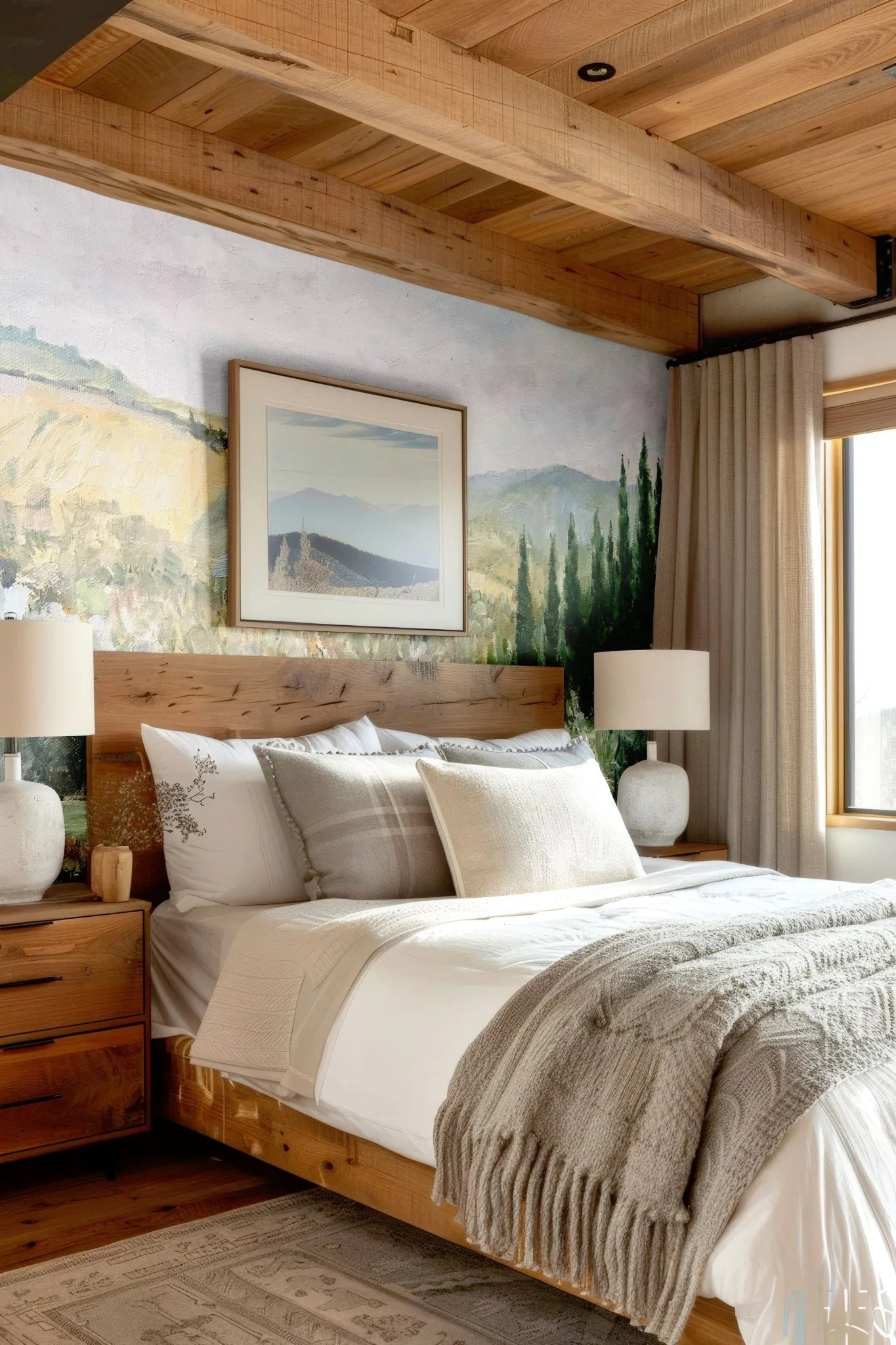 Oil Painting Landscape Wall Mural (Peel & Stick)