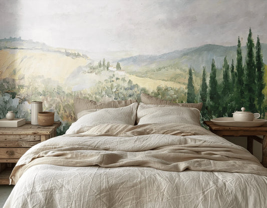 Oil Painting Landscape Wall Mural (Peel & Stick)